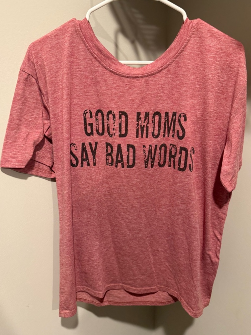 Pink Graphic Tee - "Good Moms Say Bad Words"
